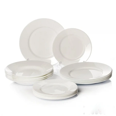 Столовый набор 18 предметов ДИРЕКТОР белый G0566