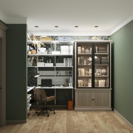 Угловое рабочее место белое