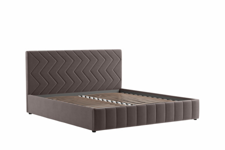 Милана 180 Кровать двойная НР (Tenerife espresso (серо-коричневый) (комплект без подъемного механиз)