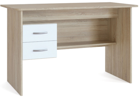 Стол письменный СПМ-07.1 Дуб Сонома/Белый 1200х600х740