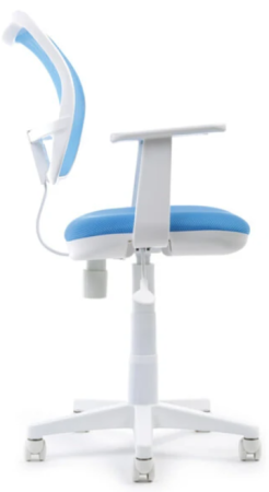 Кресло компьютерное детское Бюрократ CH-W797/LB/TW-55 Сиденье ткань/ спинка сетка TW-55 голубая 590*