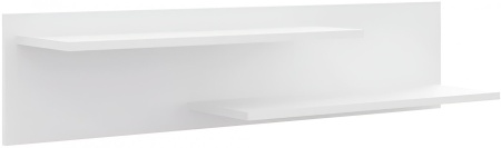 GLOSS полка навесная Белый/Белый глянец
