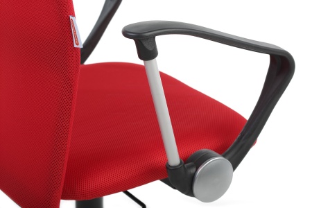 Офисное кресло Leo B chrome Leo B РС900 хром Ткань сетка красная 650.00х270.00х850.00