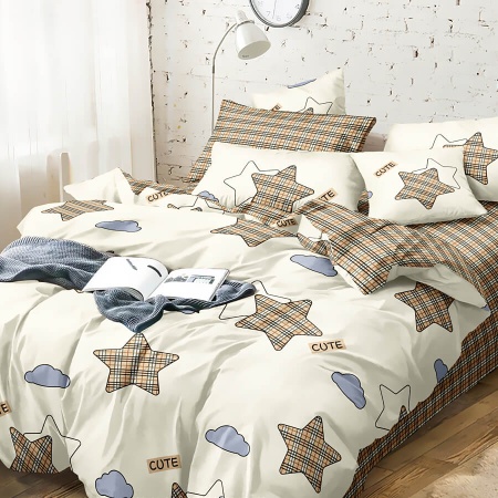 КПБ поплин эксклюзив 2 сп. с евро прост (молния) (МИРИДА)