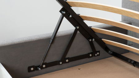 Миа 180 Кровать двойная НР (Bravo grey (серый), Лайт 10) (комплект с подъемным механизмом)