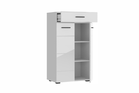 GLOSS комод КМВ-60 Белый/Белый глянец