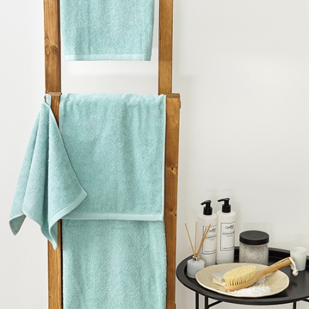 Махровое полотенце GINZA 70х140, 100% хлопок, 450 гр/кв.м (Мята 10131010/191222/3546453, Узбекистан