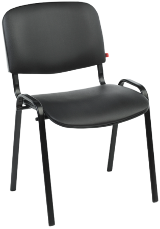 Офисный стул ИЗО black Экокожа PV-1 530х600х790