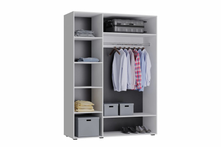 GLOSS шкаф 3-х дверный Белый/Белый глянец 