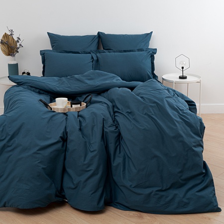 Пододеяльник "Цвет Эмоций" 146х217, поплин, 100% хлопок (Голубая сталь)