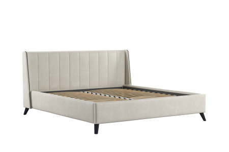 Мелисса 180 Кровать двойная НР (Тори 56 велюр* (светло-бежевый) (комплект без подъемного механизма)