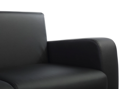 Диван 2-х местный Марко Экокожа Экотекс 3001 (черная) 1380 x 730 x 760 