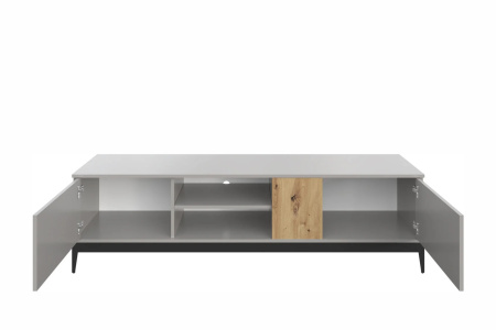 НОРДИК тумба ТВ-175 Холодный серый/Дуб Артизан 