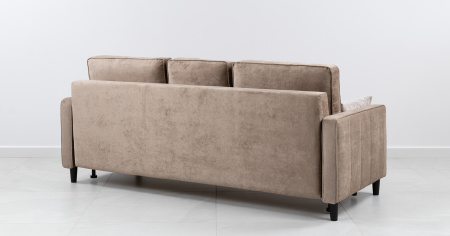 Диван - кровать Арно (Арт. ТД 565 Лаки 04 (песочный), Лаки 04 (песочный), Vertical 910 (молочно-сер