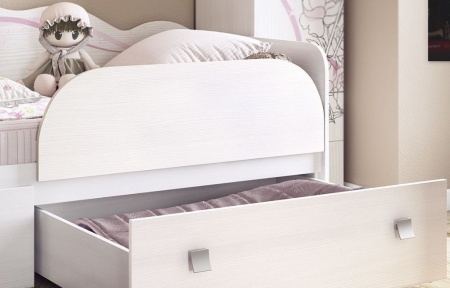 Кровать "Фэнтези" (белый рамух)