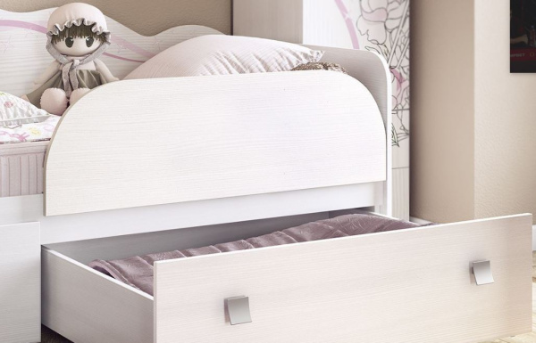 Кровать "Фэнтези" (белый рамух)