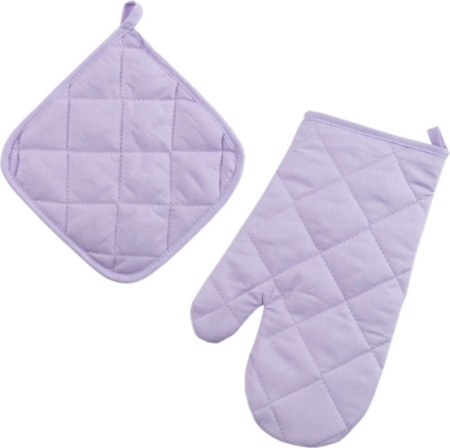 Набор для кухни 2 предмета "Цвет Эмоций" (рукавичка-прихватка, прихватка) (Лаванда ВБ)