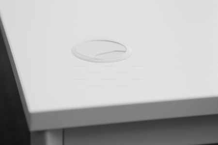 Имаго-С Стол прямой СП-3S Белый/Белый полуматовый 1400*720*755