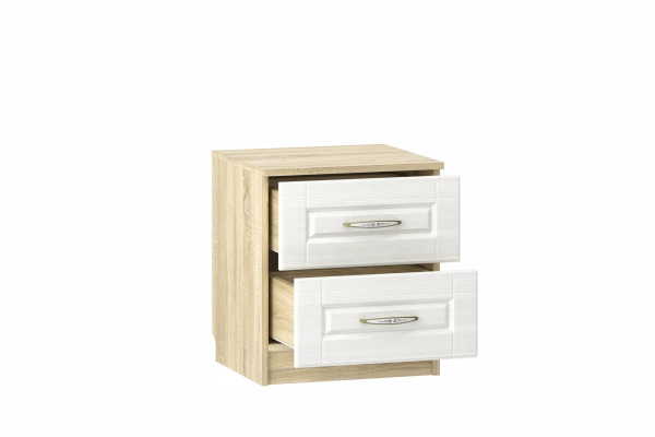 НМ 040.37 Х Тумба прикроватная ("Оливия", Белое дерево, Дуб Сонома)