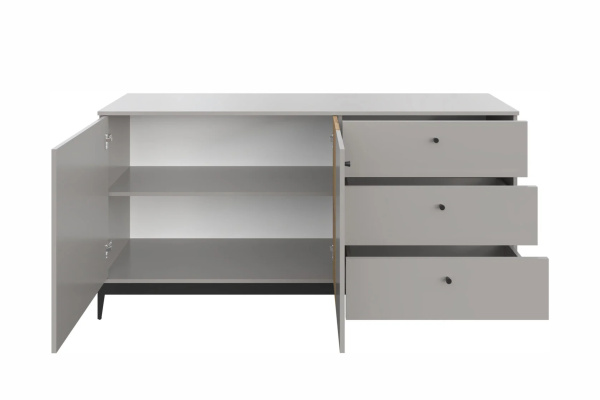 НОРДИК комод КД-2 Холодный серый/дуб Артизан