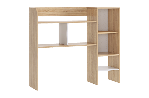 Надстройка 1200 прямая Энерджи (дуб сонома/белый)