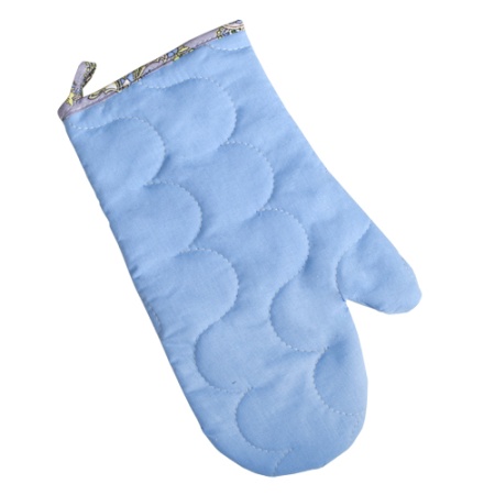 Прихватка стеганая "Рукавичка" 30х17 "Рейнбоу" (Аквамарин)