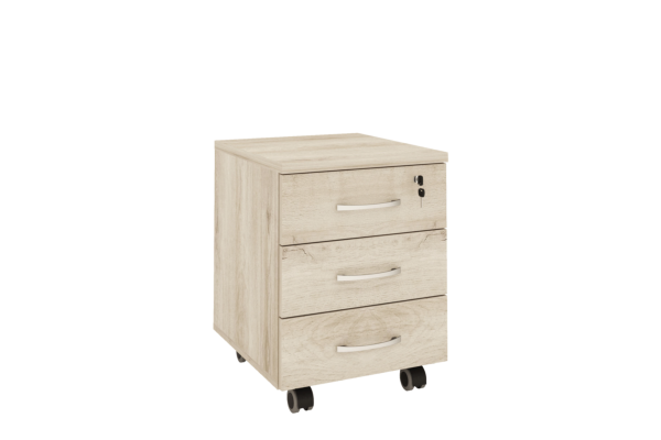 Оф84.10 Тумба 3 ящика с замком 410*450*540