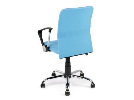 Офисное кресло Leo B chrome Leo B РС900 хром Ткань сетка голубая 650.00х270.00х850.00