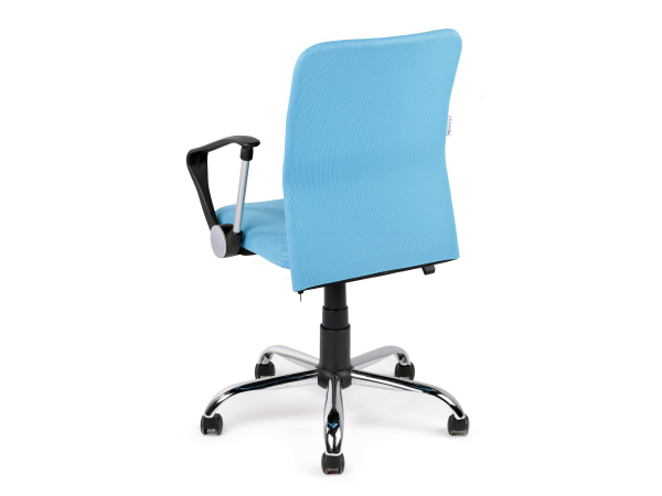 Офисное кресло Leo B chrome Leo B РС900 хром Ткань сетка голубая 650.00х270.00х850.00