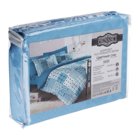 PROVANCE Цветные сны Комплект пост белья 1,5 (4пр.), полисатин, ПЭ, 80 гр/м, 4 дизайна 421-260