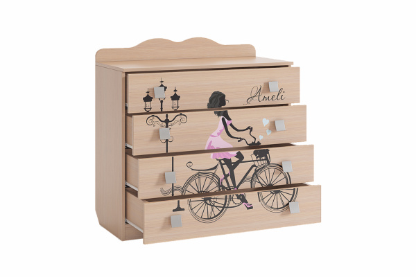 Комод "Амели" (дуб млечный)