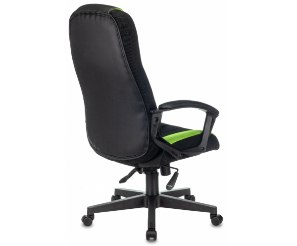 Игровое кресло Zombie ZOMBIE 9 GREEN Иск. кожа черная/ткань TW-18 (салатовая) 825*665*320