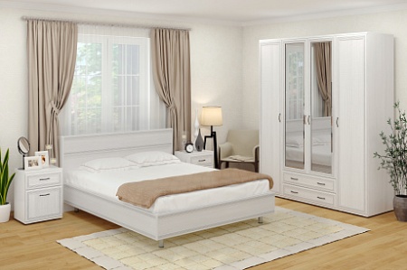 СК-1023-СЯ мебель для спальни (комплект из: ШК-1021 (2шт), ШК-1007, КР-2003, ТБ-1025 (2шт)