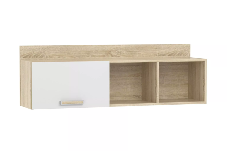 НМ 011.38-01 М1 Полка ("Фанк", Белый (КМ), Дуб Сонома)