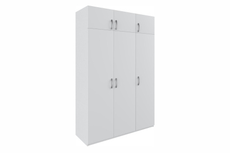 С 8.05 Шкаф 1510х2380х540(белый, Белый, Лотос 128)