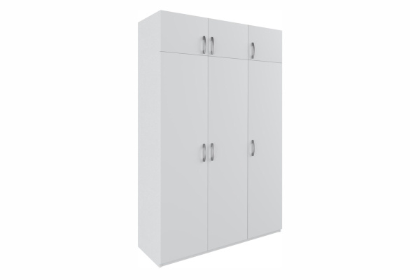 С 8.05 Шкаф 1510х2380х540(белый, Белый, Лотос 128)