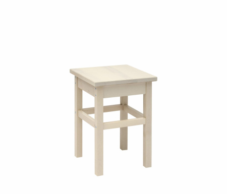 Табурет прямая нога массив(выбеленная береза, выбеленная береза)