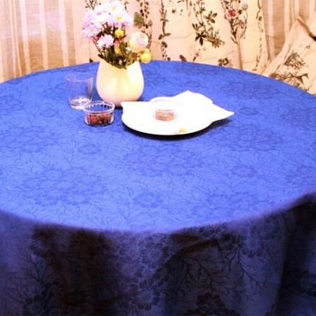 Скатерть "Магнолия" 150*250 жакк. гл/краш п/лен