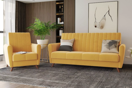 Кресло 1Кр "Монако" (Ультра Мустард)