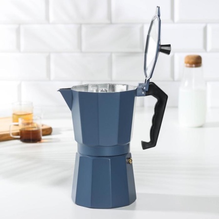 Кофеварка гейзерная «Гармония», на 12 чашек, цвет серый 5182518   