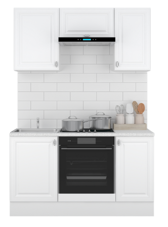 Кухня "ЕВА" (Белый софт) 1.5м