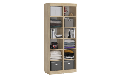 Стеллаж "Энерджи" (дуб сонома/белый) 