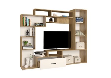 43Г2 Гостиная ПЕКИН (краф золотой/белый)