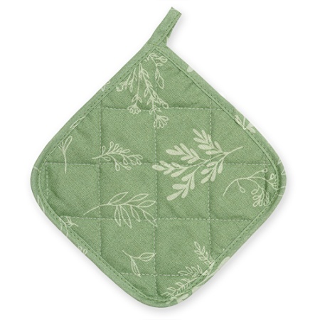 Набор для кухни 2 предмета "Радушная хозяйка(Традиция)"(рукавичка-прихватка,прихватка) Ботаника грин